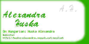 alexandra huska business card